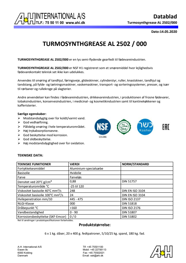 

Turmosynthgrease AL 2502 000

